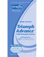 Evenflo Triumph Advance Owner'S Manual preview