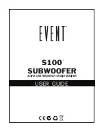 Preview for 1 page of Event electronics S100 User Manual