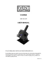 Event Lighting CO2RGB User Manual предпросмотр