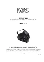 Предварительный просмотр 1 страницы Event Lighting DARKSTAR User Manual