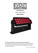 Предварительный просмотр 1 страницы Event Lighting DELUGE27X15 User Manual