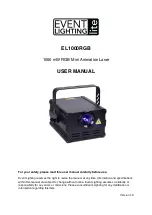 Event Lighting EL1000RGB User Manual предпросмотр