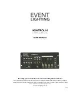 Event Lighting KONTROL16 User Manual предпросмотр