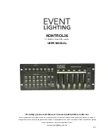 Event Lighting KONTROL36 User Manual предпросмотр