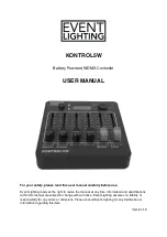 Event Lighting KONTROL5W User Manual предпросмотр