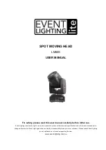 Event Lighting LM60S User Manual preview