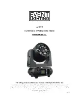 Предварительный просмотр 1 страницы Event Lighting LM6X15 User Manual