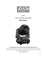 Event Lighting LM75 User Manual предпросмотр