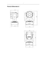 Предварительный просмотр 3 страницы Event Lighting LM7X12W User Manual