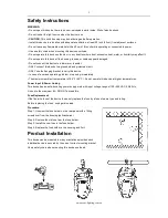 Предварительный просмотр 2 страницы Event Lighting M1B50W User Manual