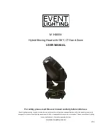 Event Lighting M1H300W User Manual preview