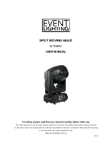 Предварительный просмотр 1 страницы Event Lighting M1S80W User Manual