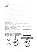 Предварительный просмотр 2 страницы Event Lighting M1S80W User Manual