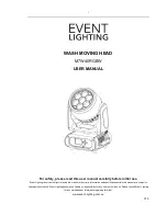 Предварительный просмотр 1 страницы Event Lighting M7W40RGBW User Manual