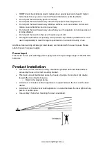 Preview for 3 page of Event Lighting ORBIT2 User Manual