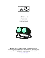 Event Lighting PAN2*1*30 User Manual предпросмотр