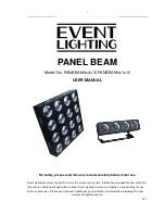 Event Lighting PANBEAM4x4x10 User Manual предпросмотр