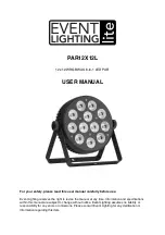 Event Lighting PAR12X12L User Manual предпросмотр