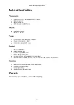 Preview for 8 page of Event Lighting PAR19X12L User Manual