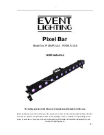 Предварительный просмотр 1 страницы Event Lighting PIXBAR12x3 User Manual