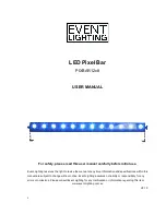 Event Lighting PIXBAR12x8 User Manual предпросмотр