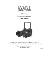 Предварительный просмотр 1 страницы Event Lighting PS300IICW User Manual