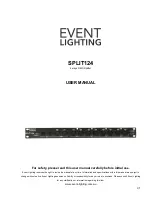 Event Lighting SPLIT124 User Manual preview