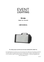 Предварительный просмотр 1 страницы Event Lighting StrobeX User Manual