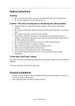 Preview for 2 page of Event Lighting TSUNAMI-IP User Manual