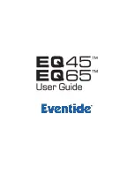 Eventide EQ45 User Manual предпросмотр