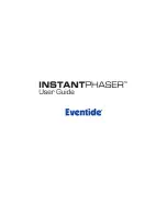 Eventide Instant Phaser User Manual предпросмотр