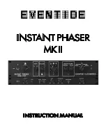 Предварительный просмотр 1 страницы Eventide PS101 Instruction Manual