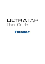 Eventide ULTRA TAP User Manual предпросмотр