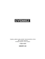 Preview for 20 page of Everbilt 1000 026 578 Use And Care Manual