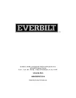 Предварительный просмотр 9 страницы Everbilt 1001 600 442 Use And Care Manual