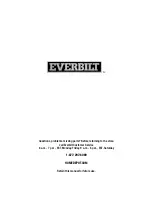 Предварительный просмотр 9 страницы Everbilt 1002 711 122 Use And Care Manual