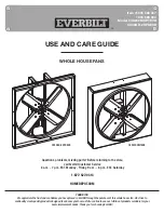 Everbilt 1005 588 347 Use And Care Manual предпросмотр