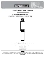 Everbilt EFSUB10-122HD Use And Care Manual preview