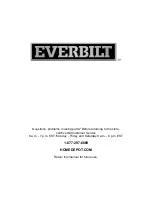 Предварительный просмотр 8 страницы Everbilt THD1055 Use And Care Manual