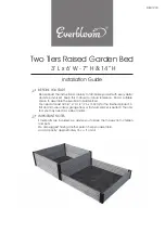 Everbloom Two Tiers Raised Garden Bed Installation Manual preview