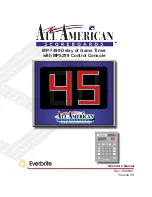 Предварительный просмотр 1 страницы Everbrite Electronics All American Scoreboards MP-7499 Operator'S Manual