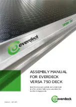 Everdeck Staging VERSA 750 DECK Assembly Manual предпросмотр