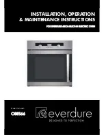 Everdure OBES66 Installation, Operation & Maintenance Instructions Manual preview