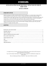 Preview for 2 page of Everdure RBES622 Installation, Operation & Maintenance Instructions Manual