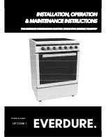 Everdure UFCW661 Installation, Operation & Maintenance Instructions Manual предпросмотр