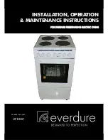 Предварительный просмотр 1 страницы Everdure UFEE61 Operating & Maintenance Instructions