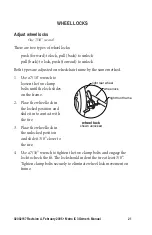 Preview for 21 page of Everest & Jennings Metro IC3 Plus Owner'S Manual