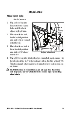 Предварительный просмотр 21 страницы Everest & Jennings Paramount XD User Manual