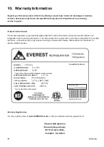 Предварительный просмотр 28 страницы EVEREST REFRIGERATION EMGR10 Owner'S Manual