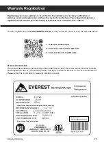 Preview for 28 page of EVEREST REFRIGERATION EMGR10B Owner'S Manual